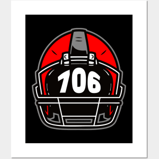 Retro Football Helmet 706 Area Code Athens Georgia Football Posters and Art